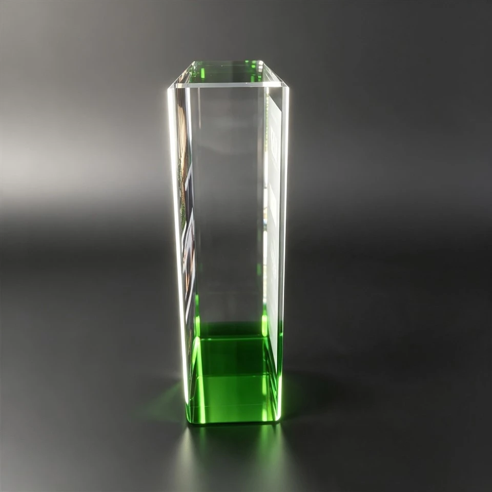 Green Base Square Photo Crystal Plaque best