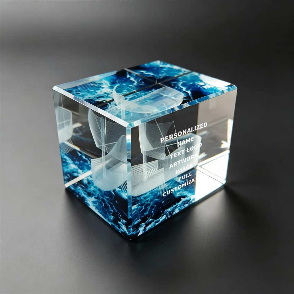 Personalized Sailing Crystal Glass Desk Award best