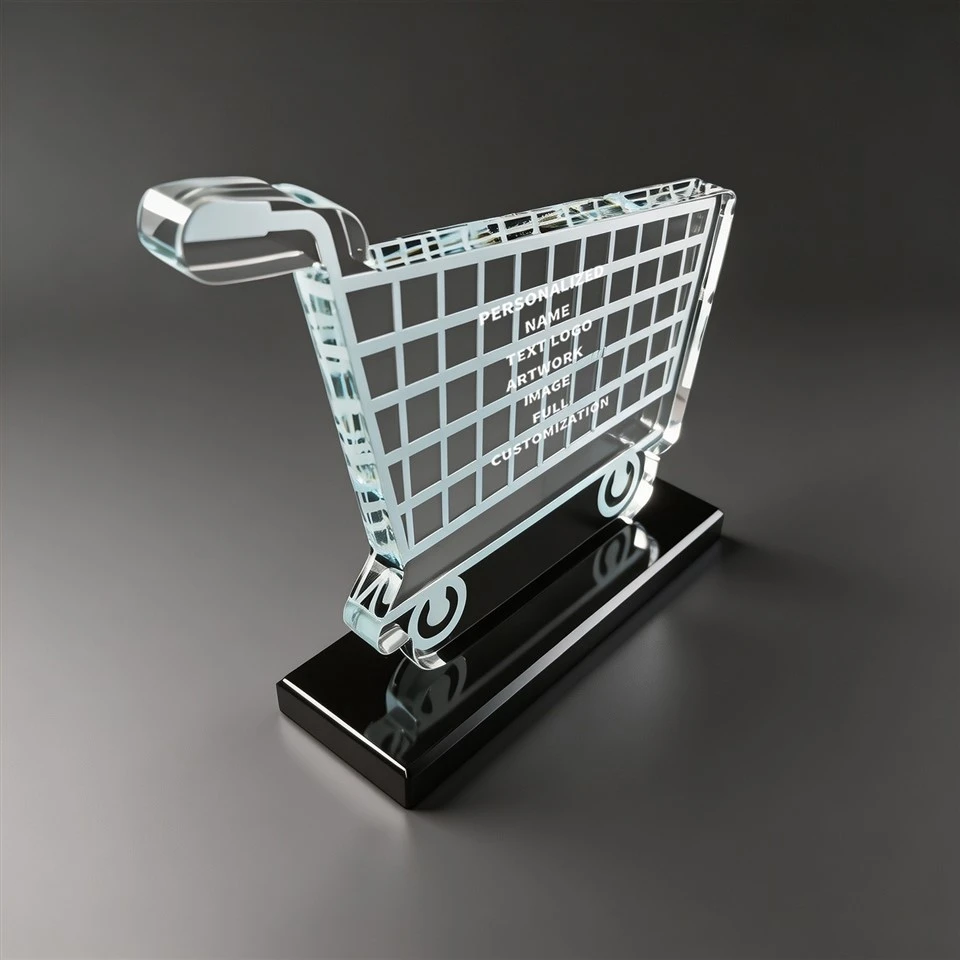 Shopping Cart Crystal Award suppliers